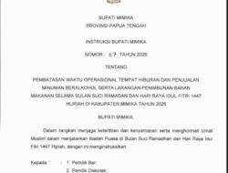 Pemkab Mimika Terbitkan Instruksi, Jenis Usaha Ini Kena Pembatasan Jam Operasional