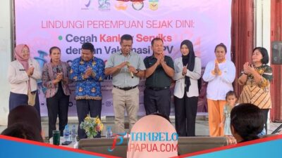 HUT BPOM ke-25, Loka POM Mimika Laksanakan Vaksinasi HPV