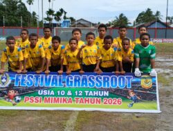 Perebutan Tiket Juara! Semifinal PSSI Mimika Grassroot Festival U-12 Digelar Hari Ini di Stadion Wania Imipi