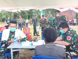 Bakti Sosial Pengobatan Gratis dan Makan Bersama Warnai Penutupan TMMD Keakwa