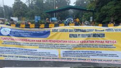 “Freeport Digoyang Demo Besi Tua, Jalan Checkpoint Mile 32 Sempat Tersendat”