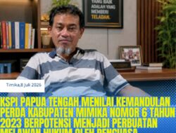 KSPI Papua Tengah: Kemandulan Perda Kabupaten Mimika Nomor 6 Tahun 2023 Berpotensi Menjadi Perbuatan Melawan Hukum Oleh Penguasa