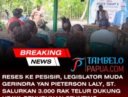 Reses ke Pesisir, Legislator Muda Gerindra Yan Pieterson Laly, ST. Salurkan 3.000 Rak Telur Dukung UPAYA PENURUNAN stunting