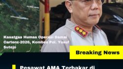 Pesawat AMA Terbakar di Yahukimo, Satgas Damai Cartenz Selidiki Dugaan Keterlibatan KKB
