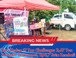 Hari Kedua 17 Ton Challenge: 2,67 Ton Sampah Terkumpul, Rp4,7 Juta Kembali ke Warga Mimika Baru