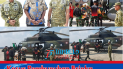 Pemkab Mimika di Bantu TNI Salurkan Bantuan Logistik bagi Warga di Distrik Jila