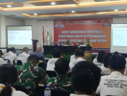 Perkuat Manajemen Bencana, Pemkab Mimika Gelar Rakor Verifikasi Logistik se-Tanah Papua